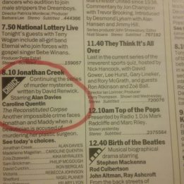Circled in the Radio Times