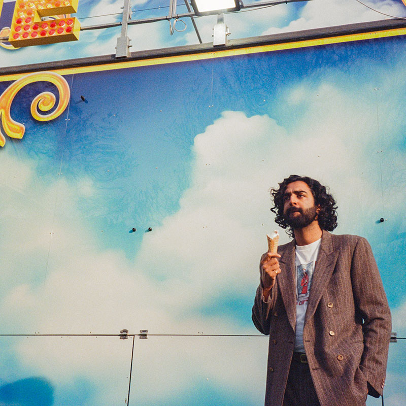 Photo of Rajiv Karia holding an ice cream